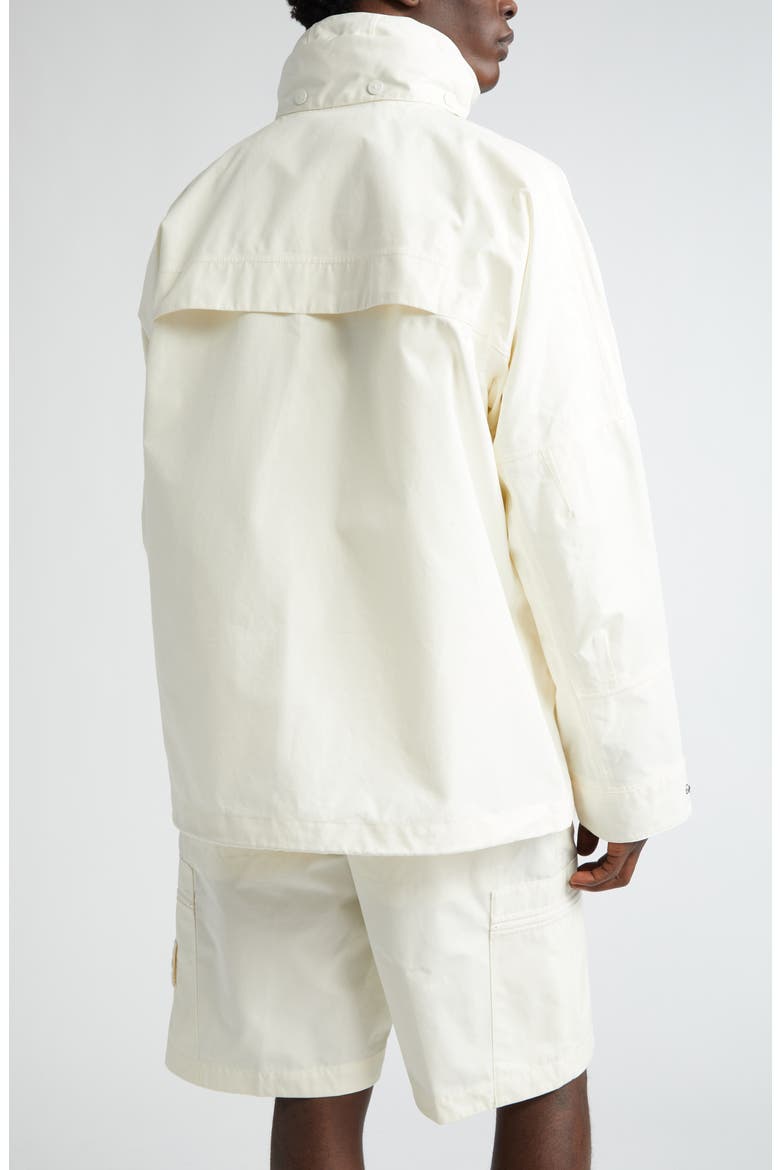 Ghost Cotton Utility Jacket with Stowaway Hood, Alternate, color, NATURAL