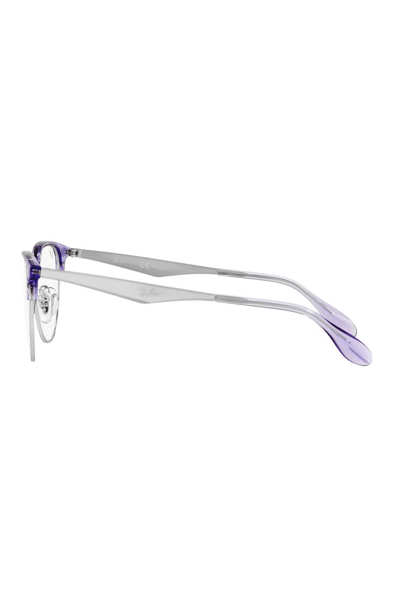 RX6396 53mm Round Optical Glasses, Alternate, color, VIOLET