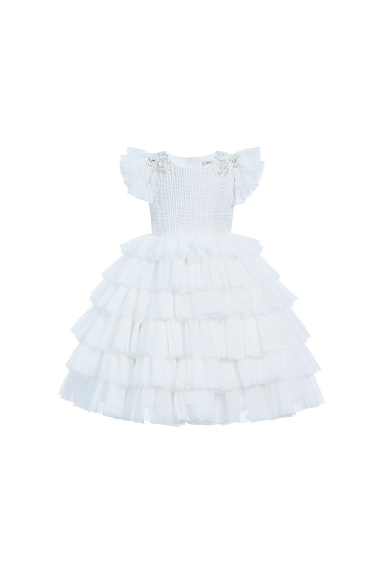 Elrose Dress, Main, color, White