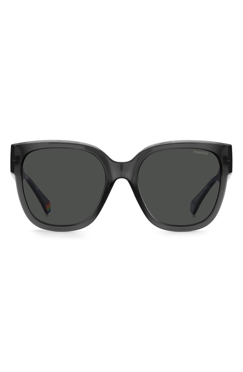 Polaroid 55mm Polarized Square Sunglasses, Main, color,