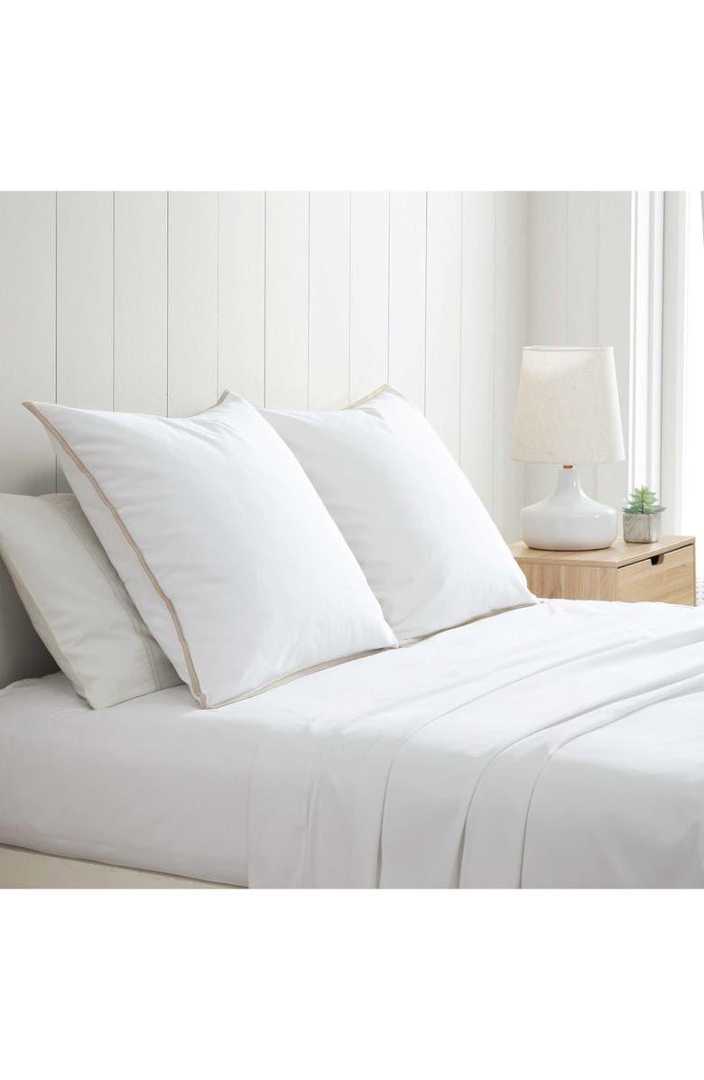 Tommy Bahama Basic Canvas Set of 2 European Shams, Alternate, color, White