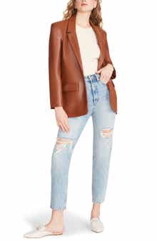 BB Dakota by Steve Madden Singled Out Faux Leather Blazer