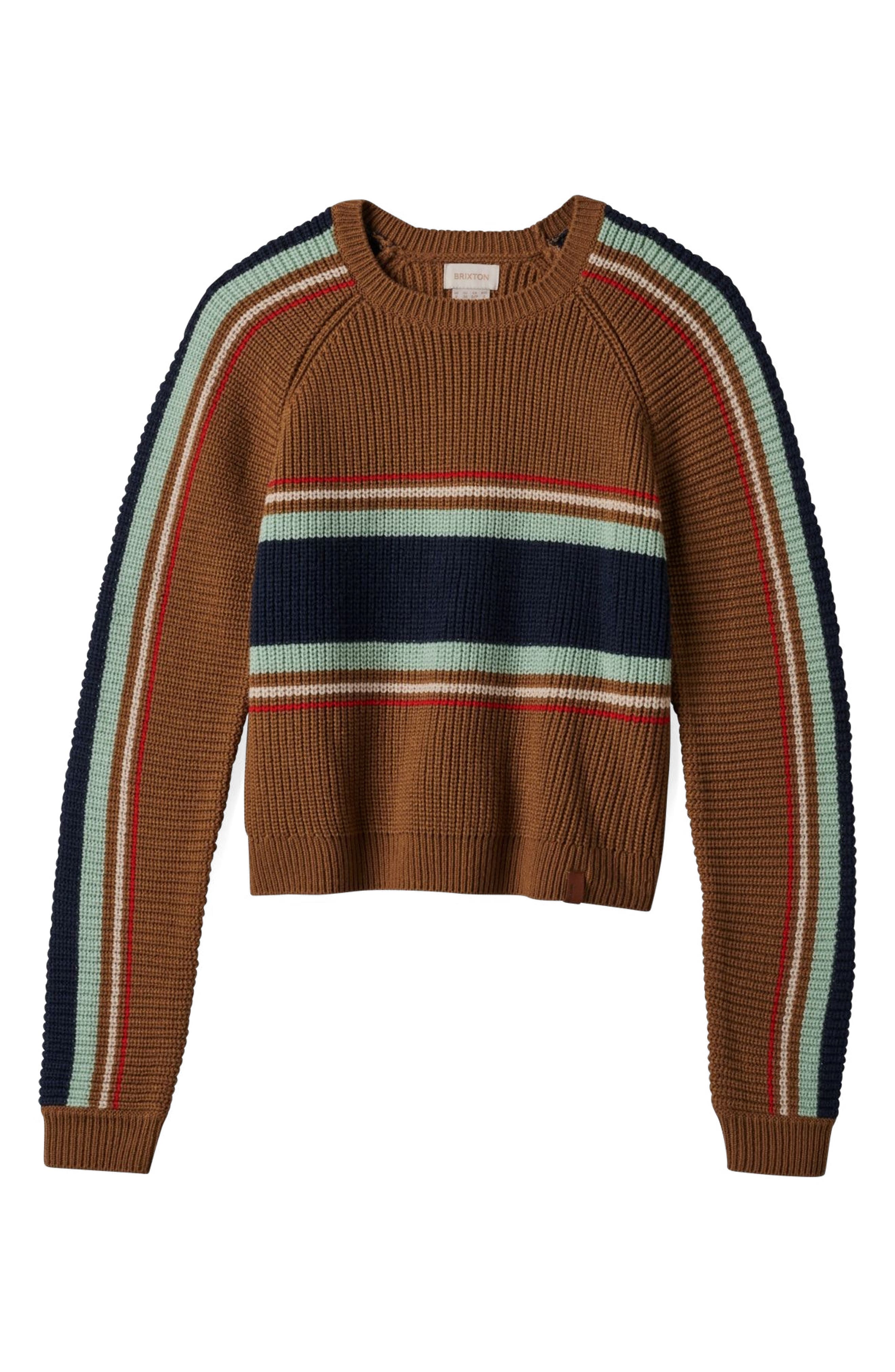 Brixton Racing Stripe Crewneck Sweater