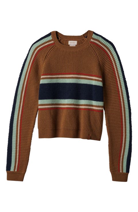 Racing Stripe Crewneck Sweater