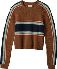 Brixton Racing Stripe Crewneck Sweater