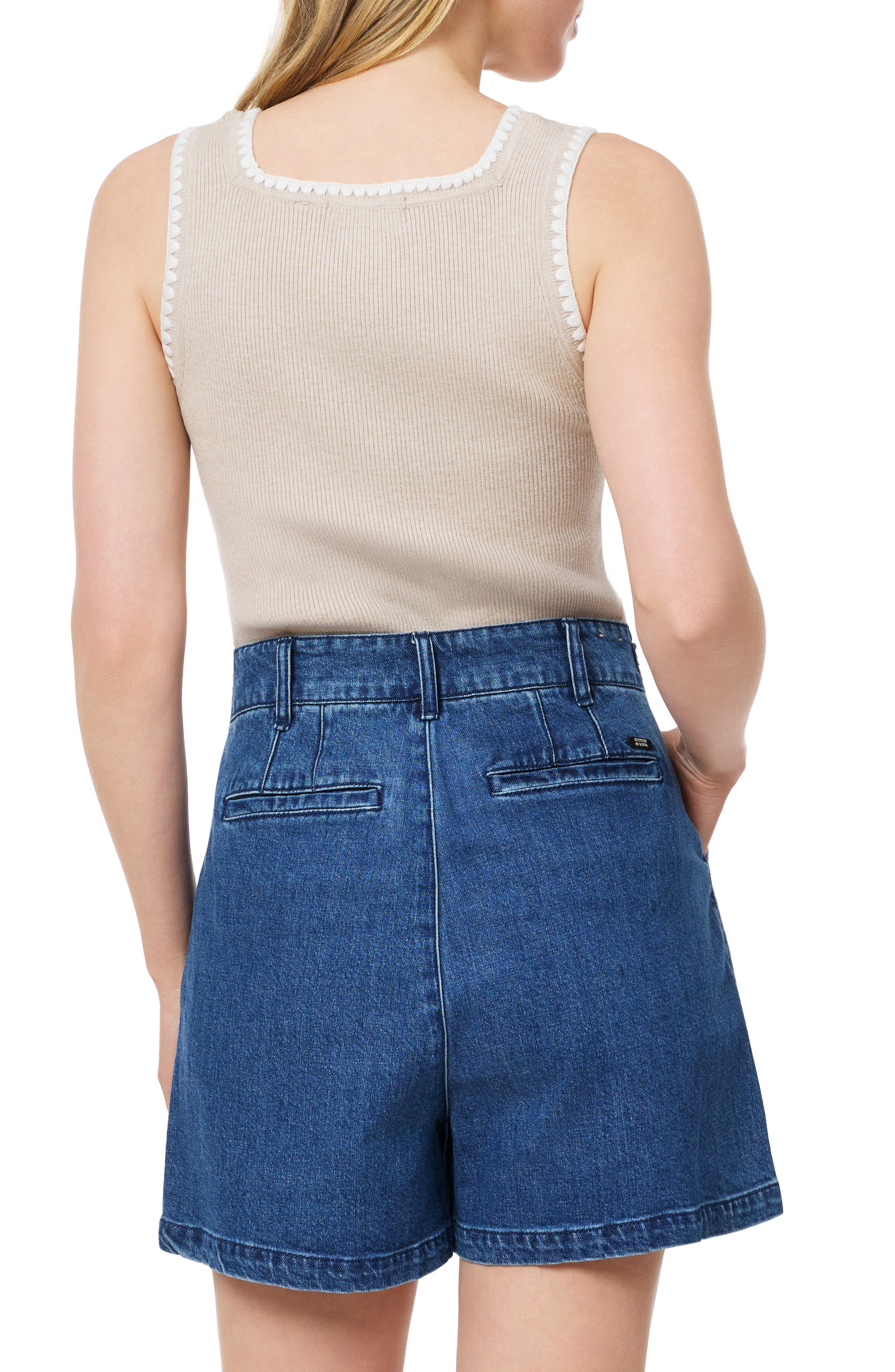 Embroidered Trim Sweater Tank - image 4