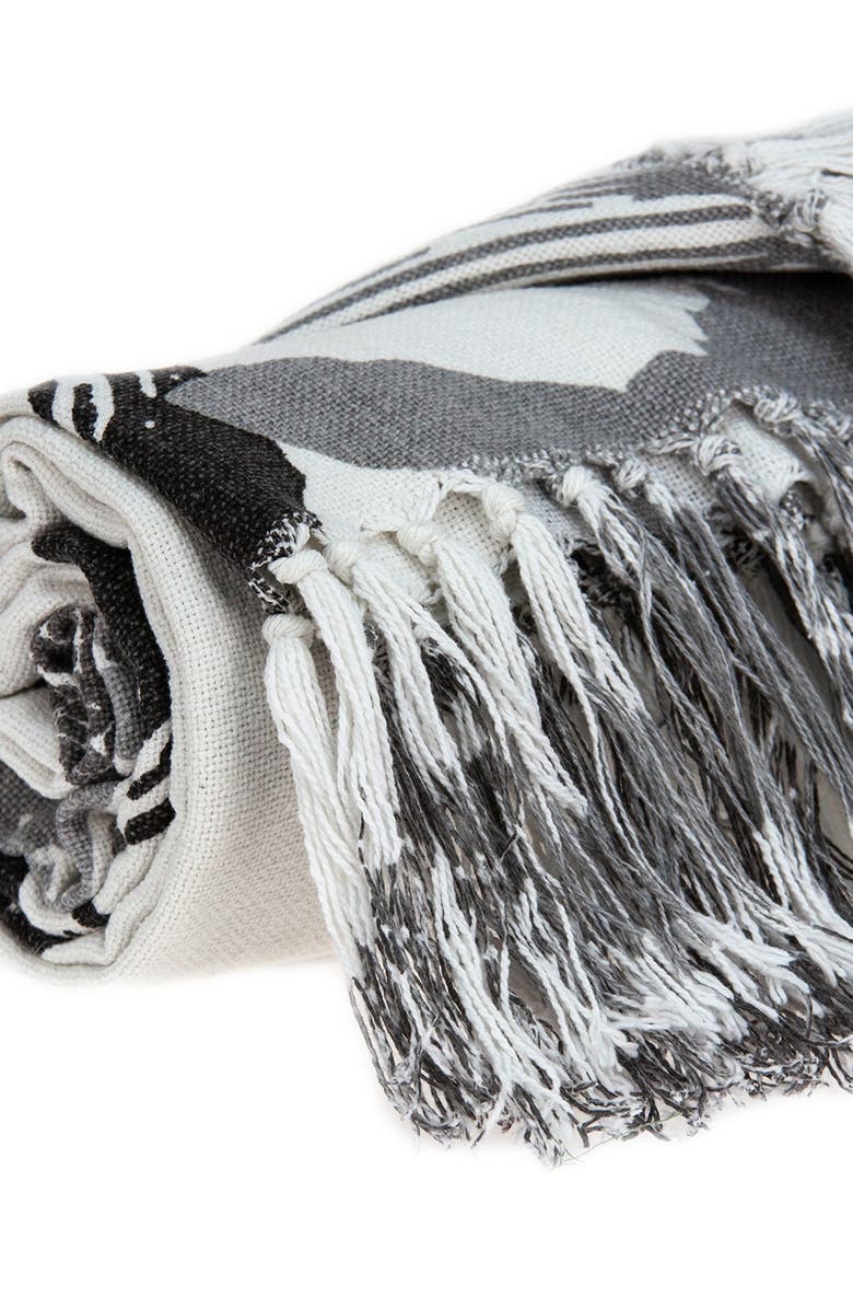 PARKLAND COLLECTION Malibu Tropical Handloomed Throw - 52" x 67" - Multi, Alternate, color, Multi