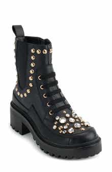 KARL LAGERFELD PARIS Breck Studded Bootie