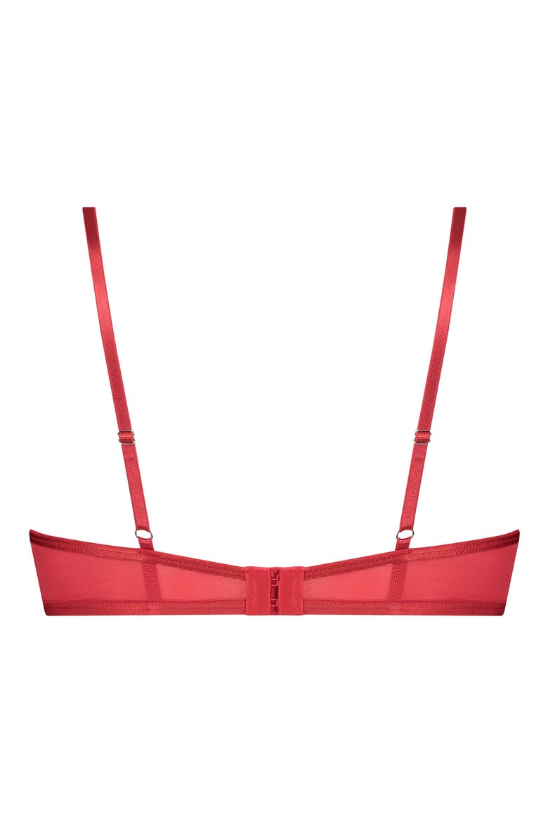 Isabelle Lace Underwire Bra, Alternate, color, TANGO RED
