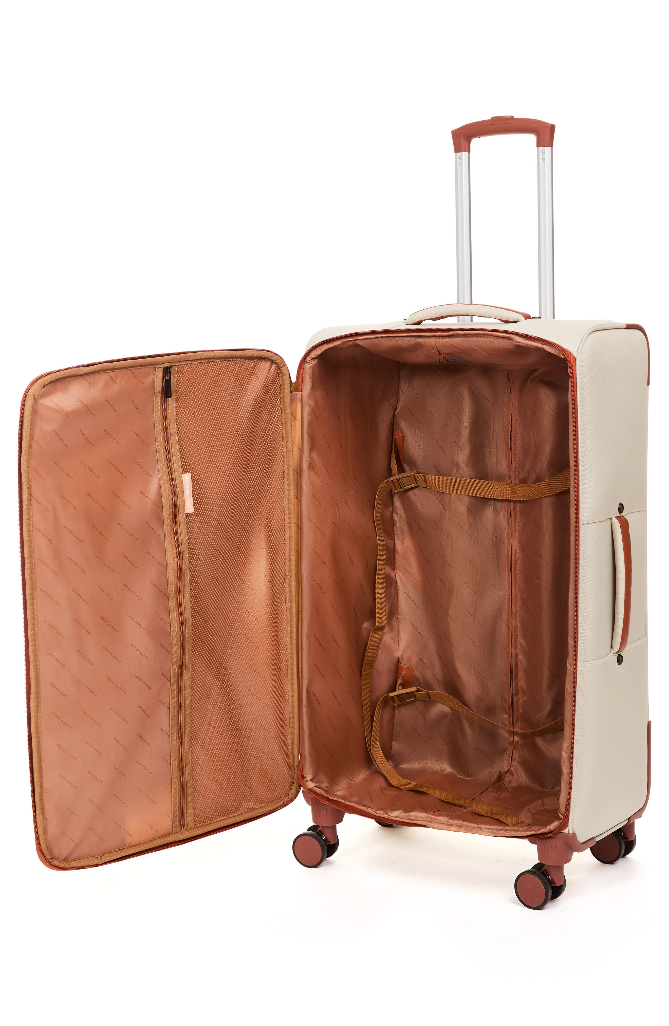 Lucky Brand Mason 3-Piece Luggage Set, Alternate, color, Khaki