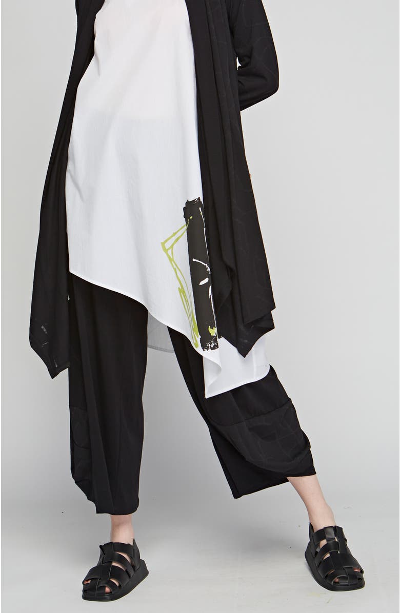 LUUKAA Viva Cotton Jersey Pants, Main, color, Black
