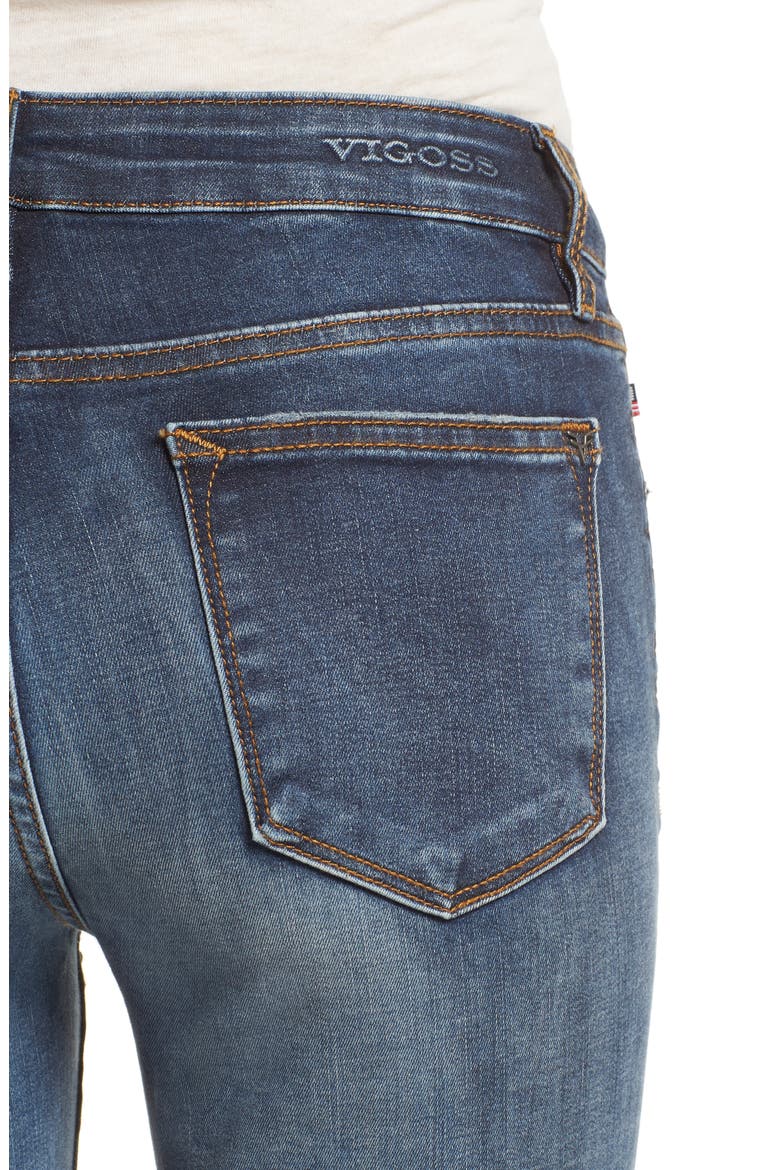 Jagger Ripped Skinny Jeans, Alternate, color, DARK WASH