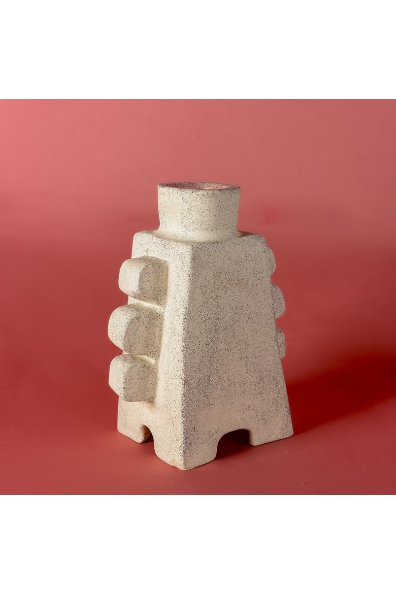 Eyi Vase, Alternate, color, White