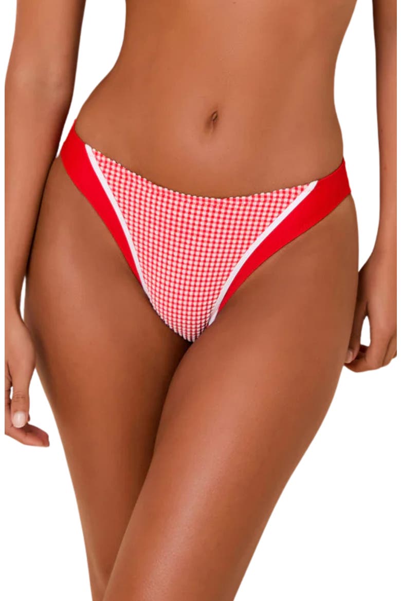 Liora Print Swim Bottoms, Main, color, LIPSTICK RED
