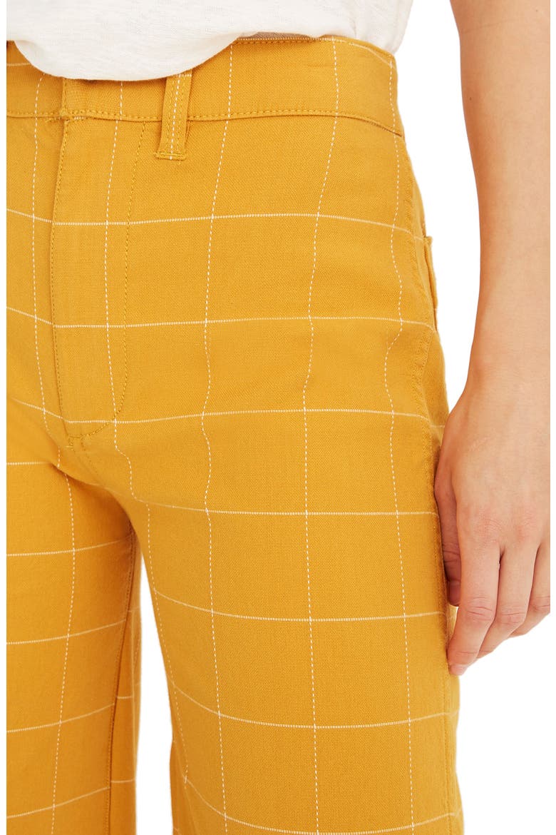 Emmett Windowpane Crop Wide Leg Pants, Alternate, color, WINDOWPANE TUNGSTEN GLOW