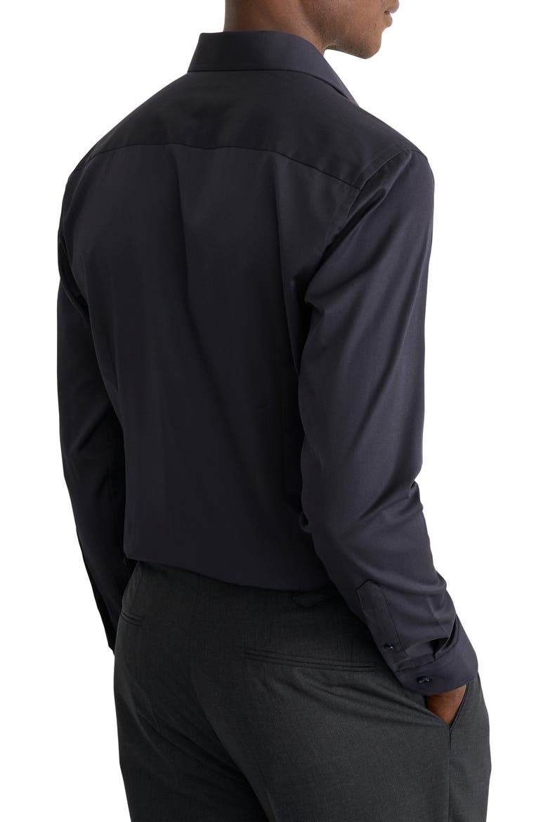 Slim Fit Solid Shirt, Alternate, color, NAVY