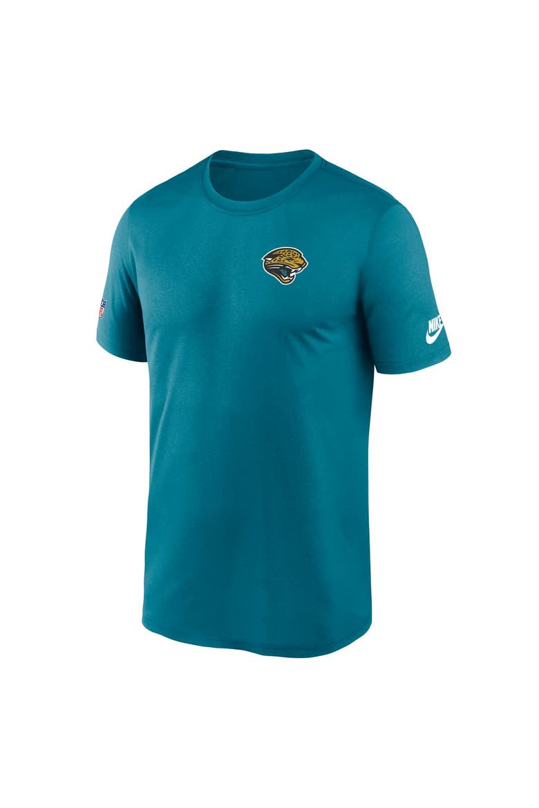 Men's Nike Teal Jacksonville Jaguars Sideline Alt Pack Small Logo Legend Performance T-Shirt, Alternate, color, Teal