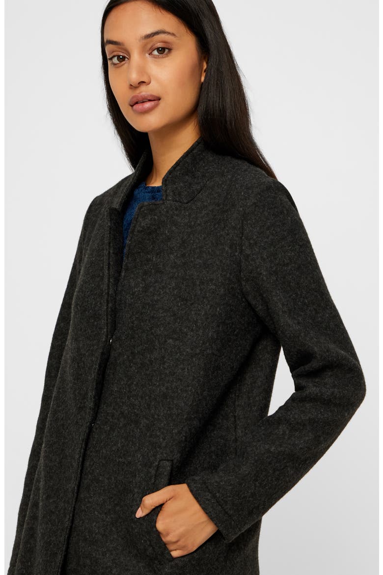 Katherine Brushed Jacket, Alternate, color, DARK GREY MELANGE