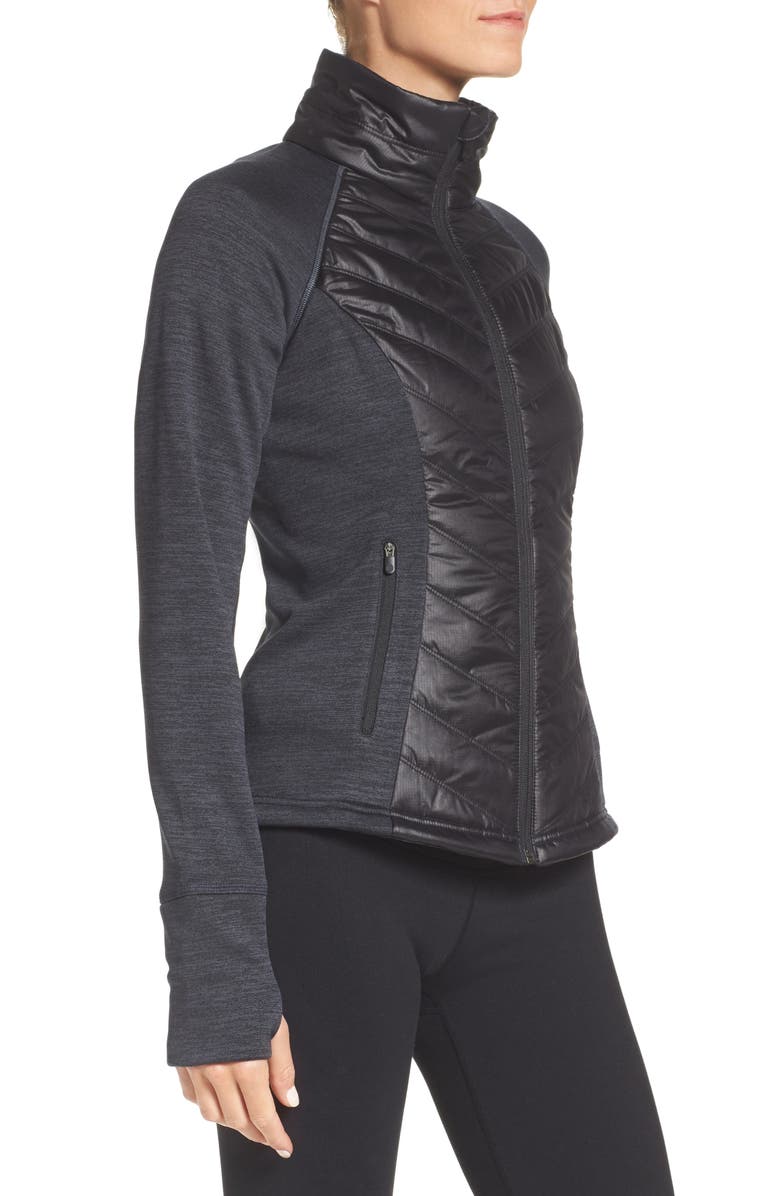 Zella Zelfusion Reflective Quilted Jacket, Alternate, color,