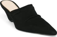 Cinq à Sept Sonia Suede Curved Wedge Mule