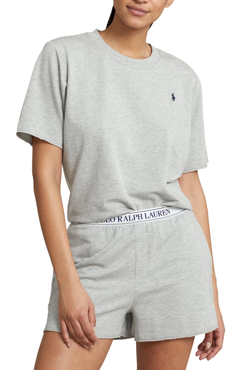 Polo Ralph Lauren Short Pajamas, Main, color, Heather Grey