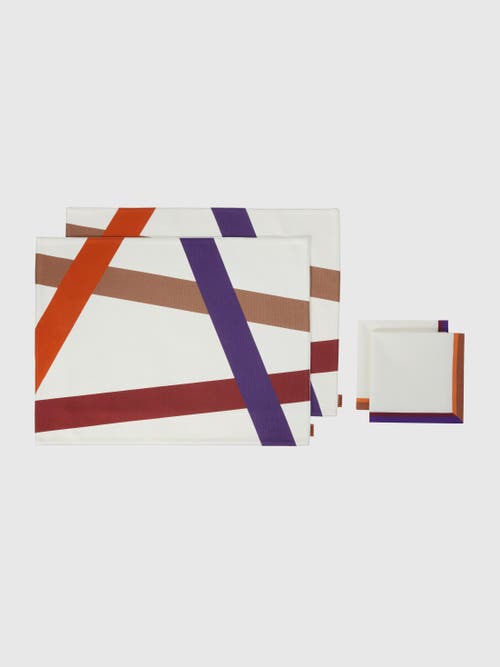 MISSONI MISSONI HOME SET OF TWO NASTRI PLACEMATS + TWO NAPKINS 