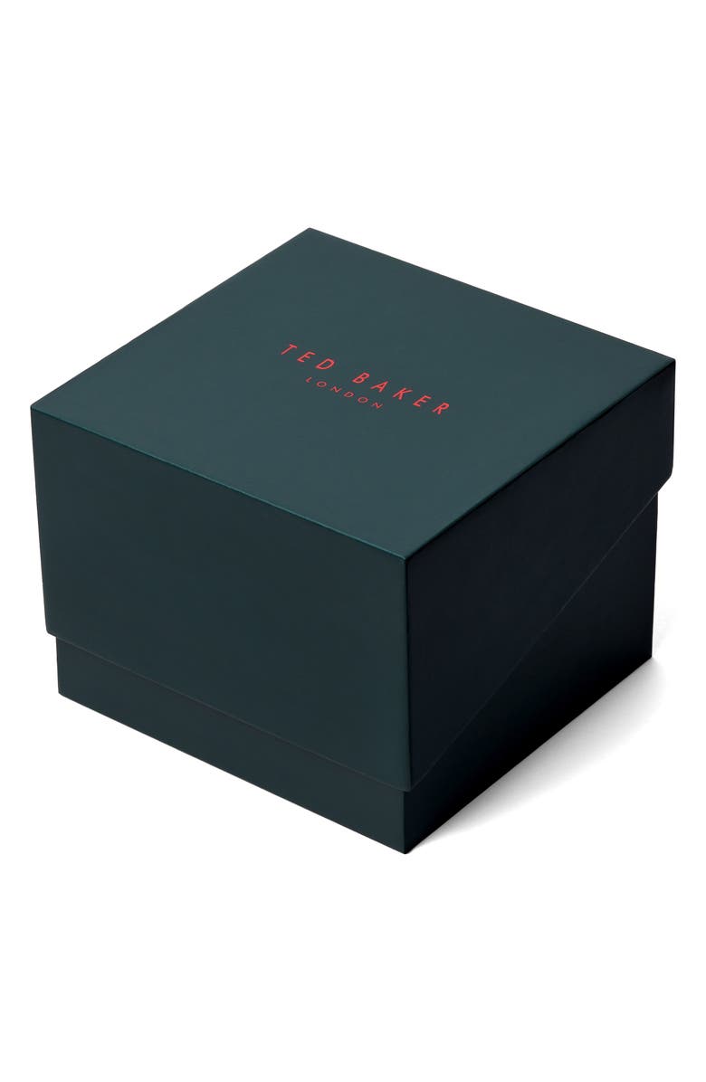 Ted Baker London Harriet Mesh Strap Watch, 38mm, Alternate, color, Silver/ Blue/ Silver