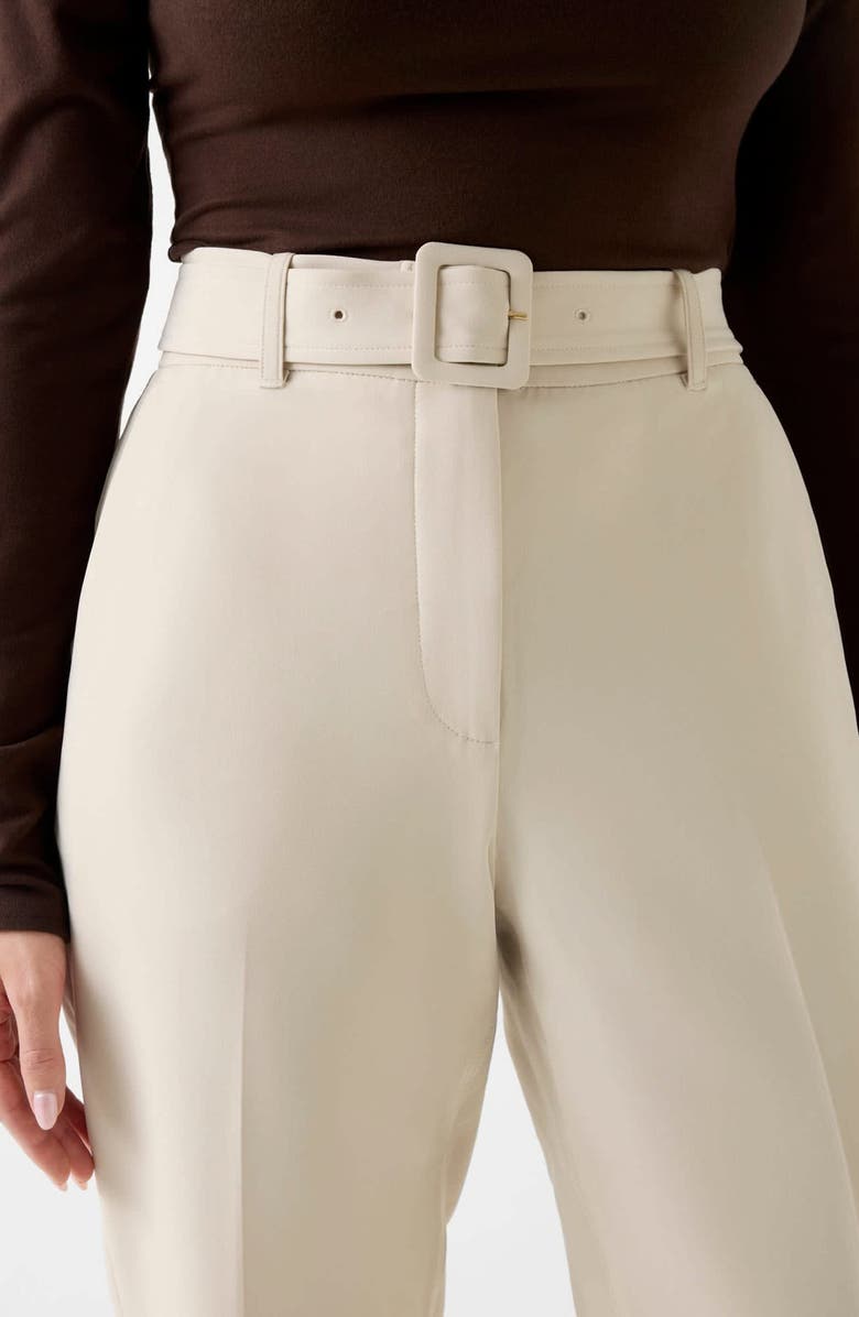 GUESS Leila Belted Straight Leg Pants, Alternate, color, 