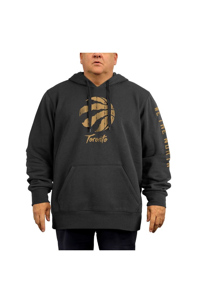 New Era Men's New Era Black Toronto Raptors 2021/22 City Edition Big & Tall Pullover Hoodie, Alternate, color, 