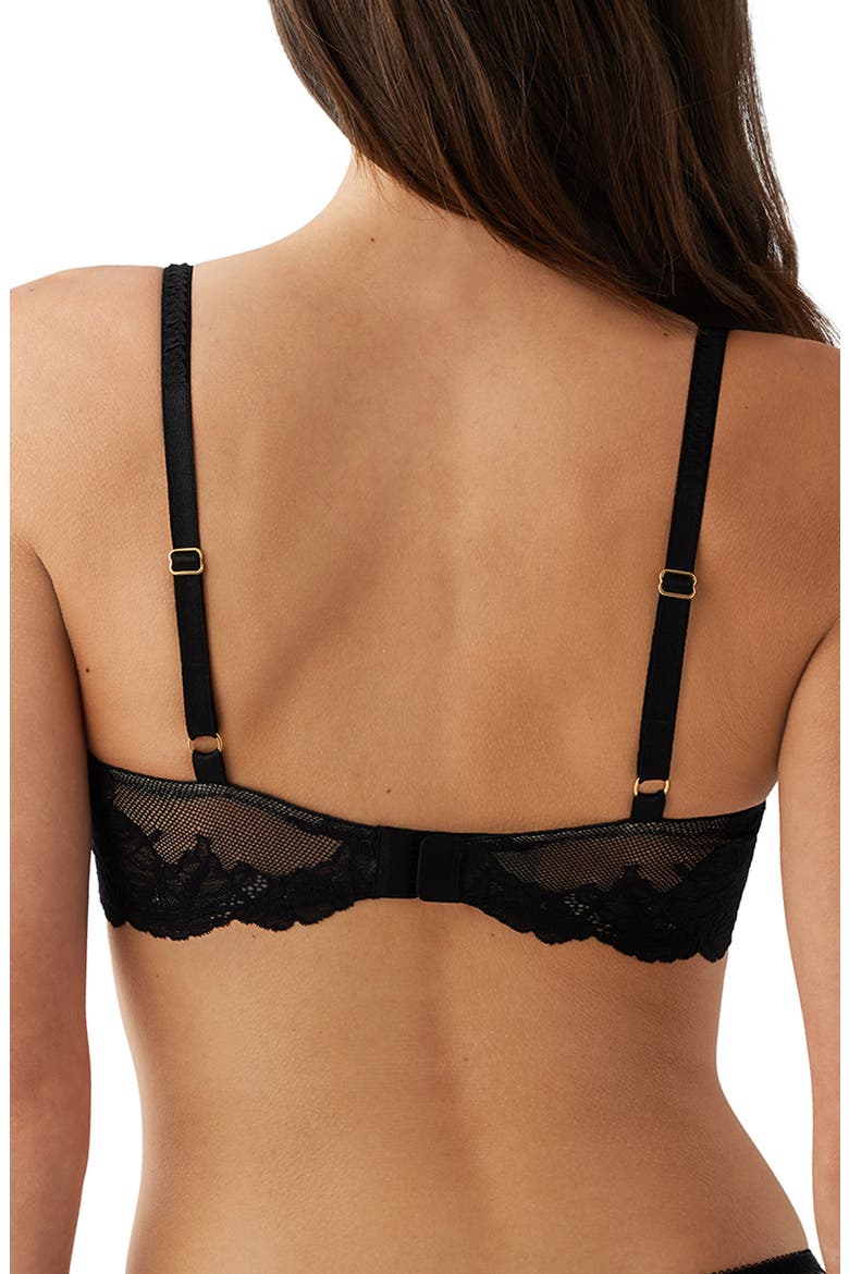 Vivid Attraction Underwire T-Shirt Bra, Alternate, color, BLACK