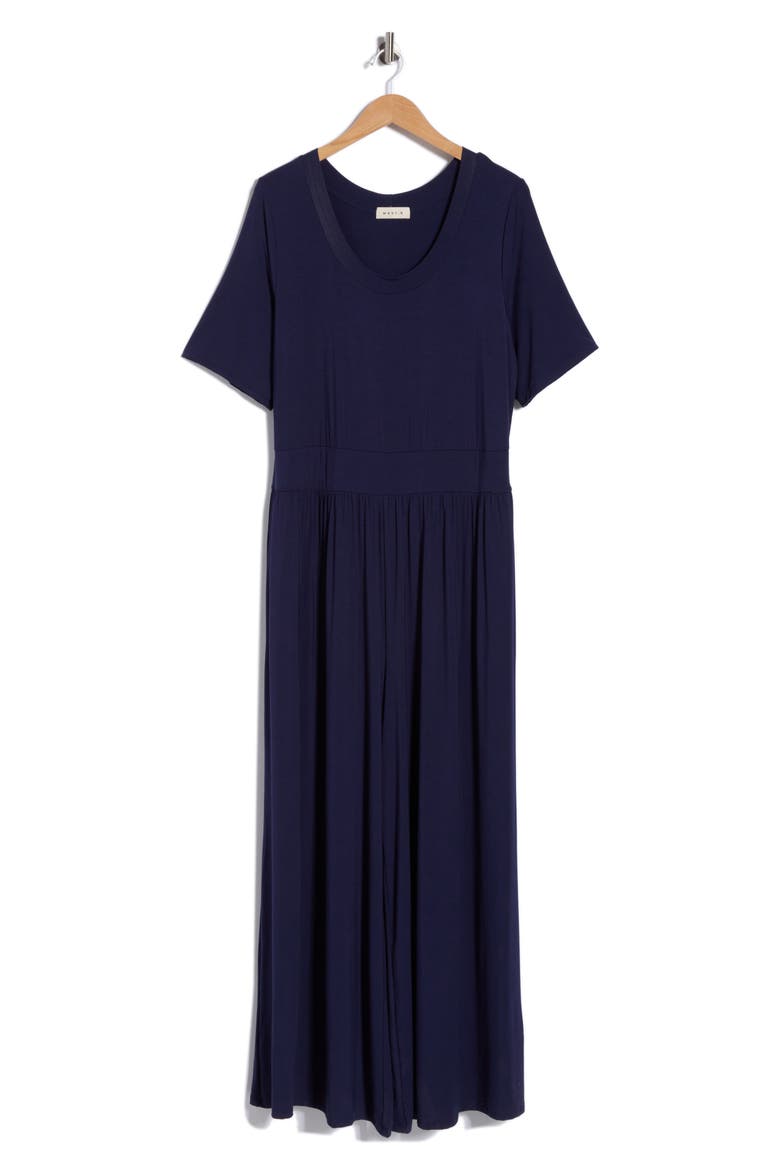 Knit Wide Leg Jumpsuit, Alternate, color, NAVY