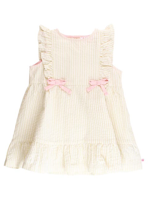 Sleeveless Pinafore Bow Dress