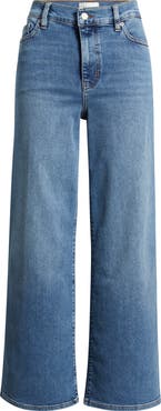 FRAME Le Pixie High Waist Slim Palazzo Jeans