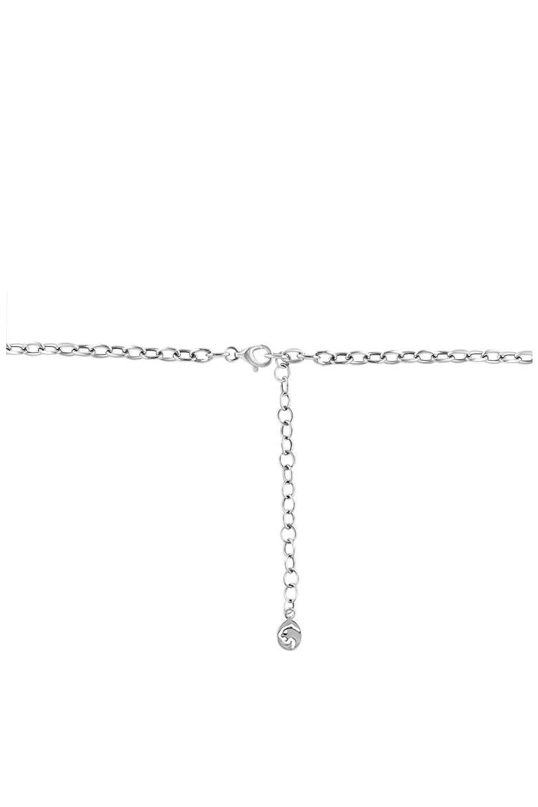 Sterling Silver Diamond & Freshwater Pearl Pendant Necklace, Alternate, color, WHITE