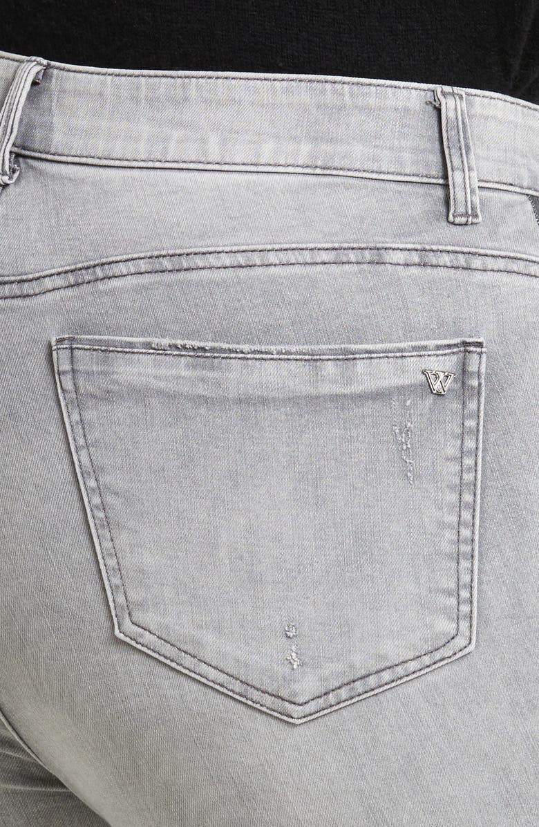 Wit & Wisdom 'Ab'Solution Stretch Skinny Crop Jeans, Alternate, color, Light Grey Vintage
