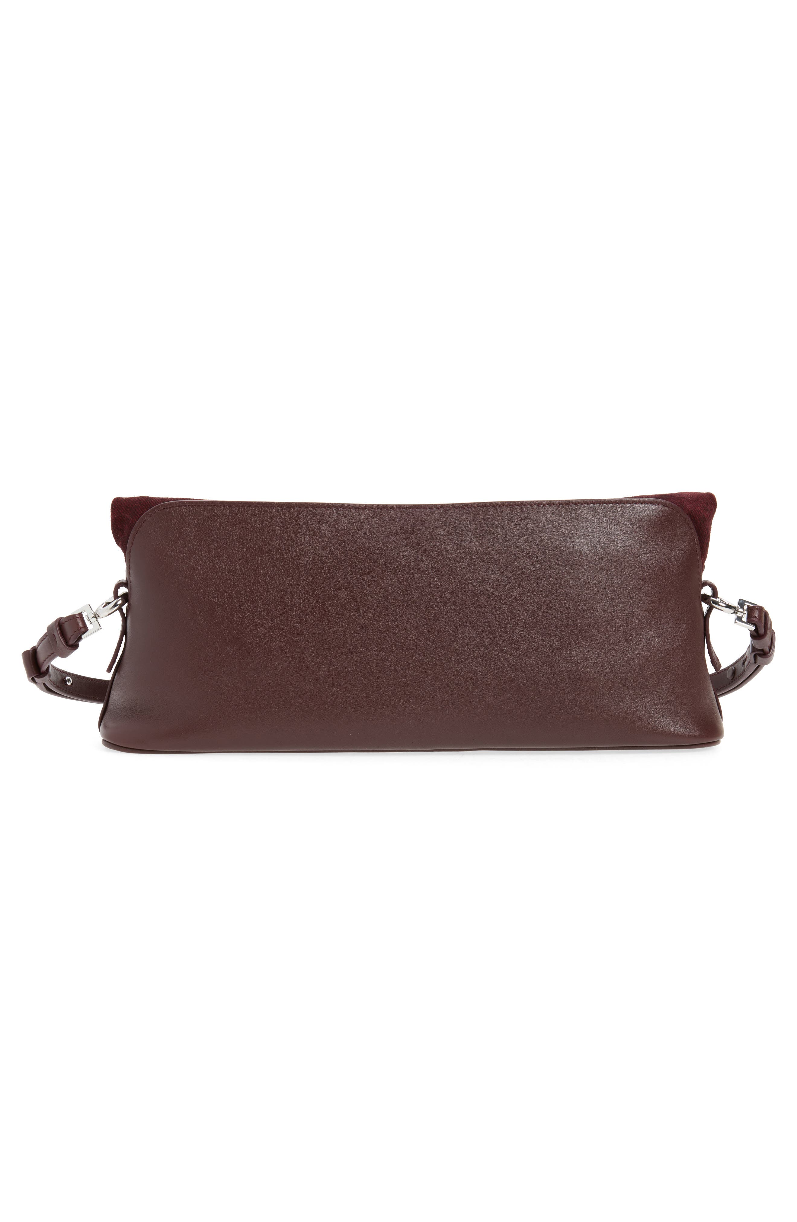 5AC Leather Crossbody Bag, Alternate, color, BURGUNDY