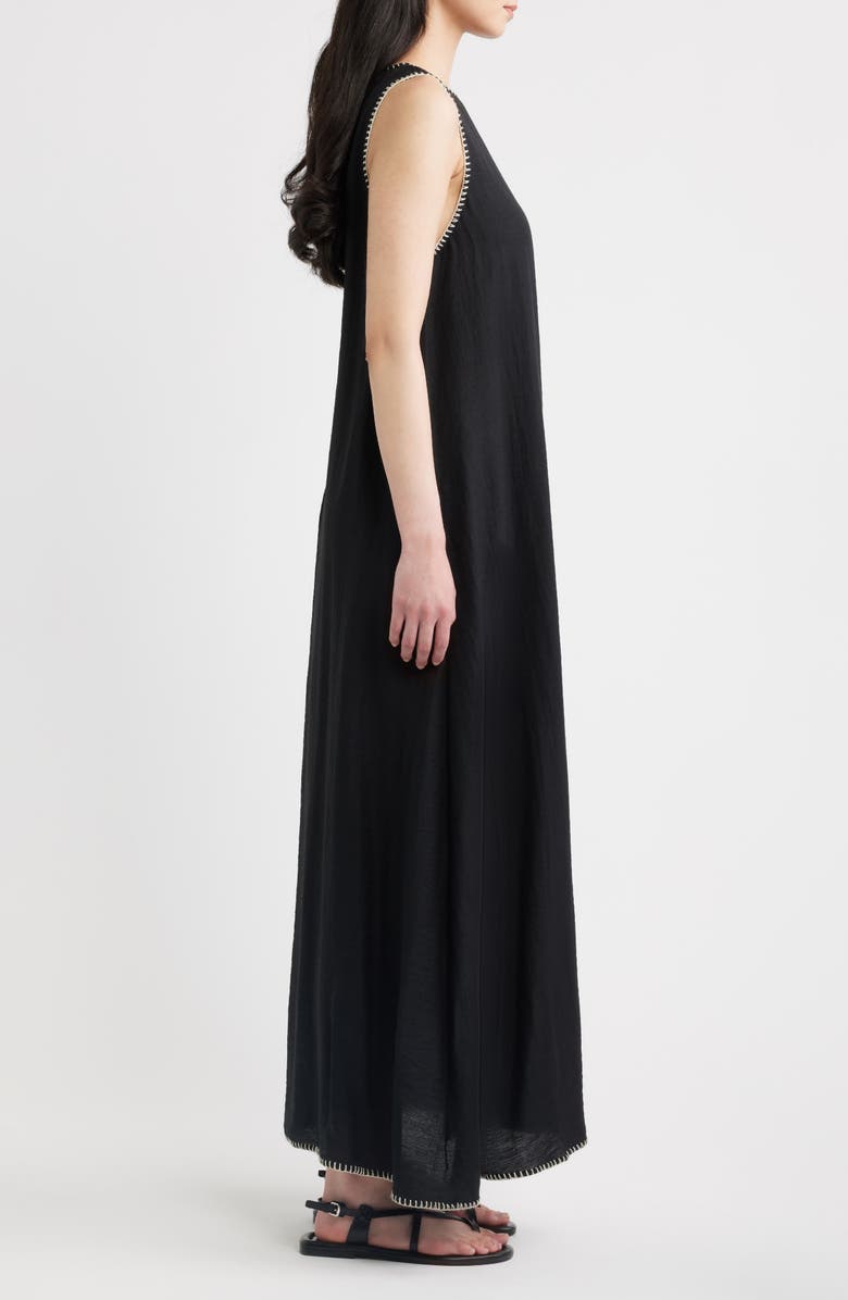A.REN Clio Sleeveless Maxi Dress, Alternate, color, Black
