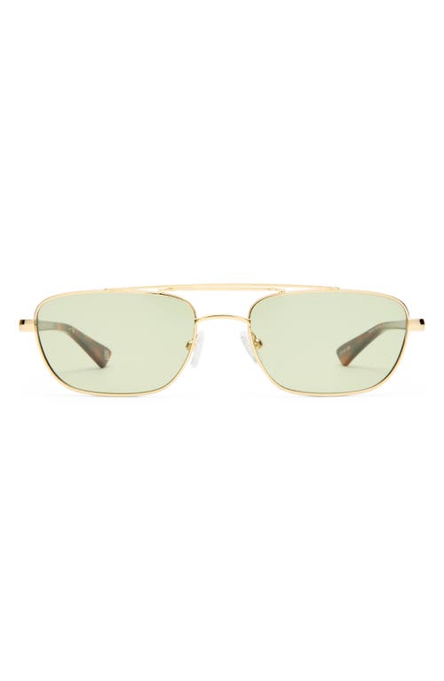 Le Specs Le Mimi 57mm Aviator Sunglasses In Green