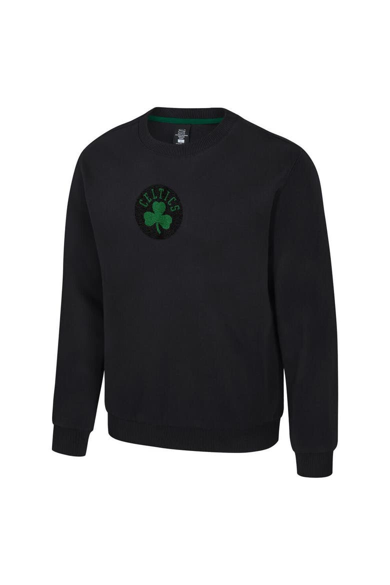 Unisex Stadium Essentials Black Boston Celtics Club Level Chenille Sweatshirt, Alternate, color, Black