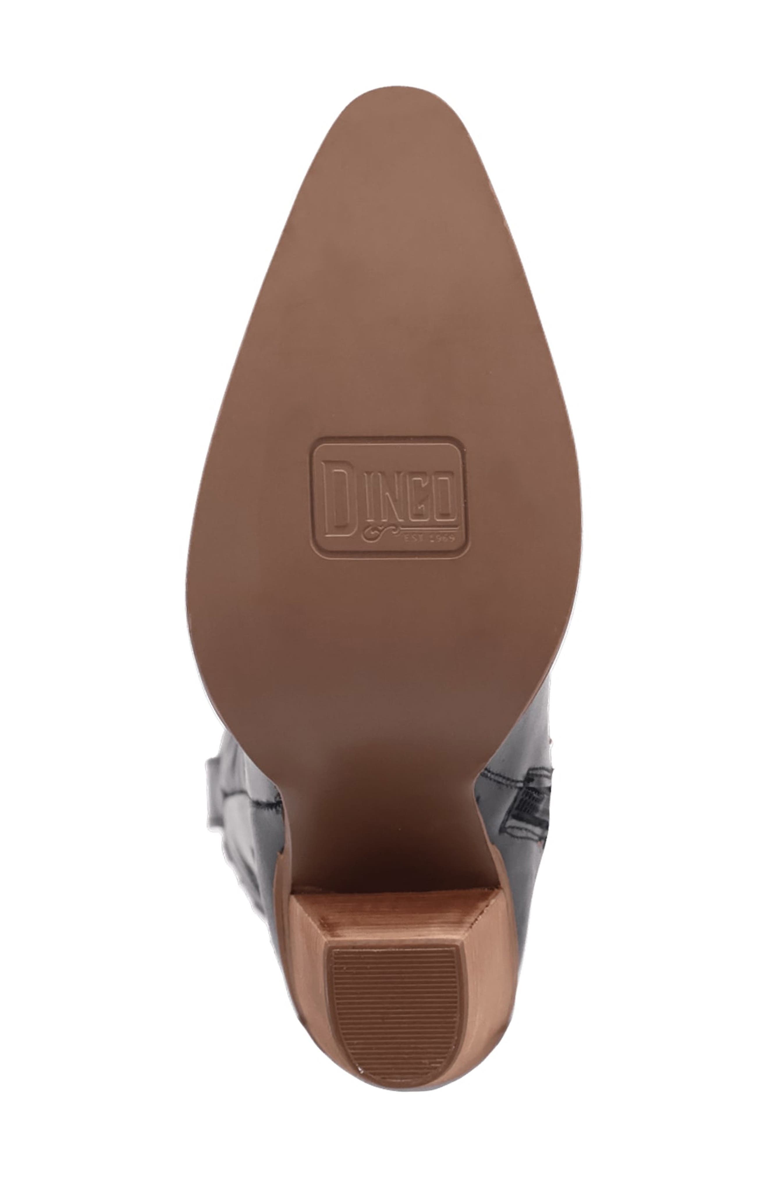 Dingo Rock N Rebel Knee High Western Boot, Alternate, color, Black