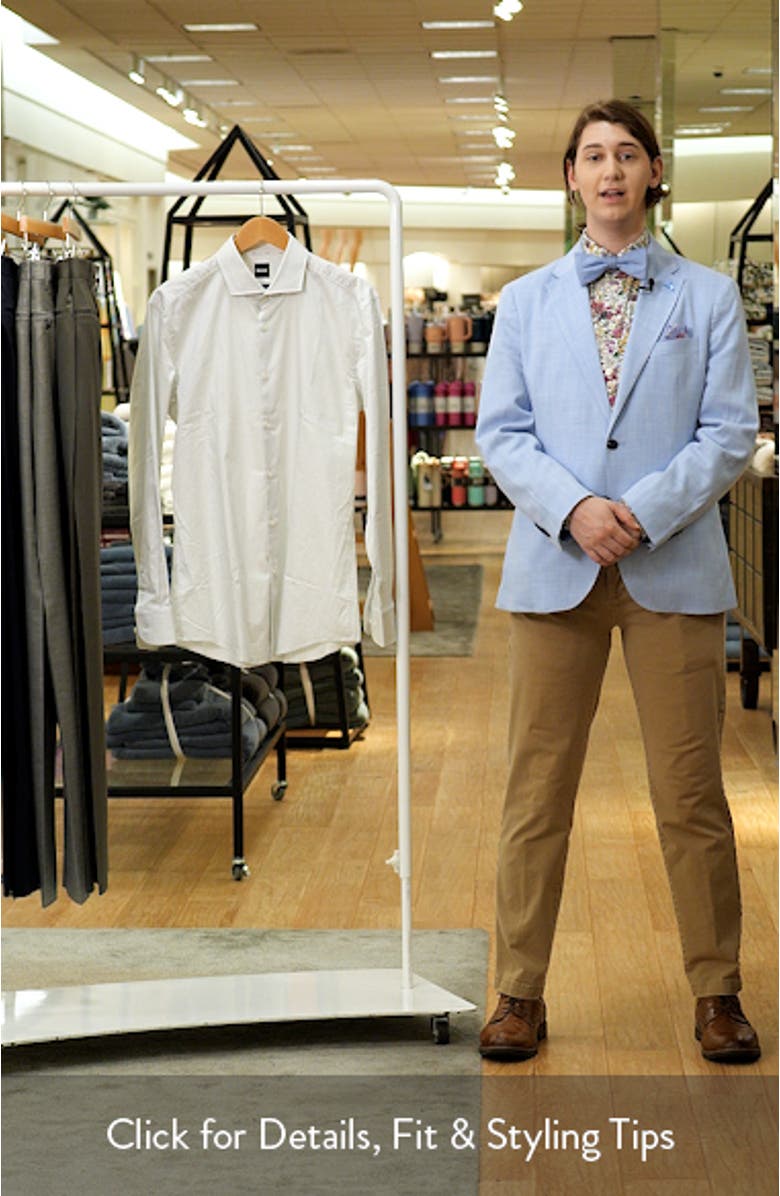 Hank Slim Fit Stretch Cotton Dress Shirt, sales video thumbnail