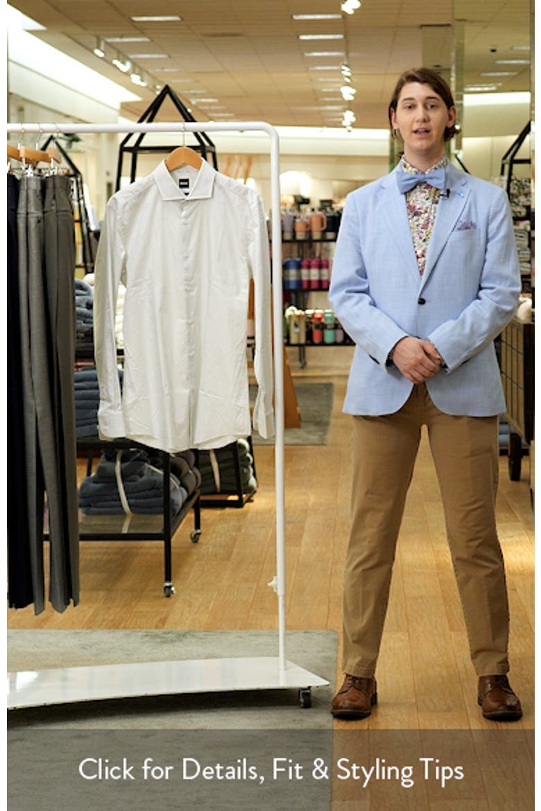 Hank Slim Fit Stretch Cotton Dress Shirt video