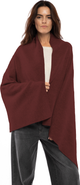 Monticelli Cashmere Double-Knit Pure Cashmere Cape Wrap