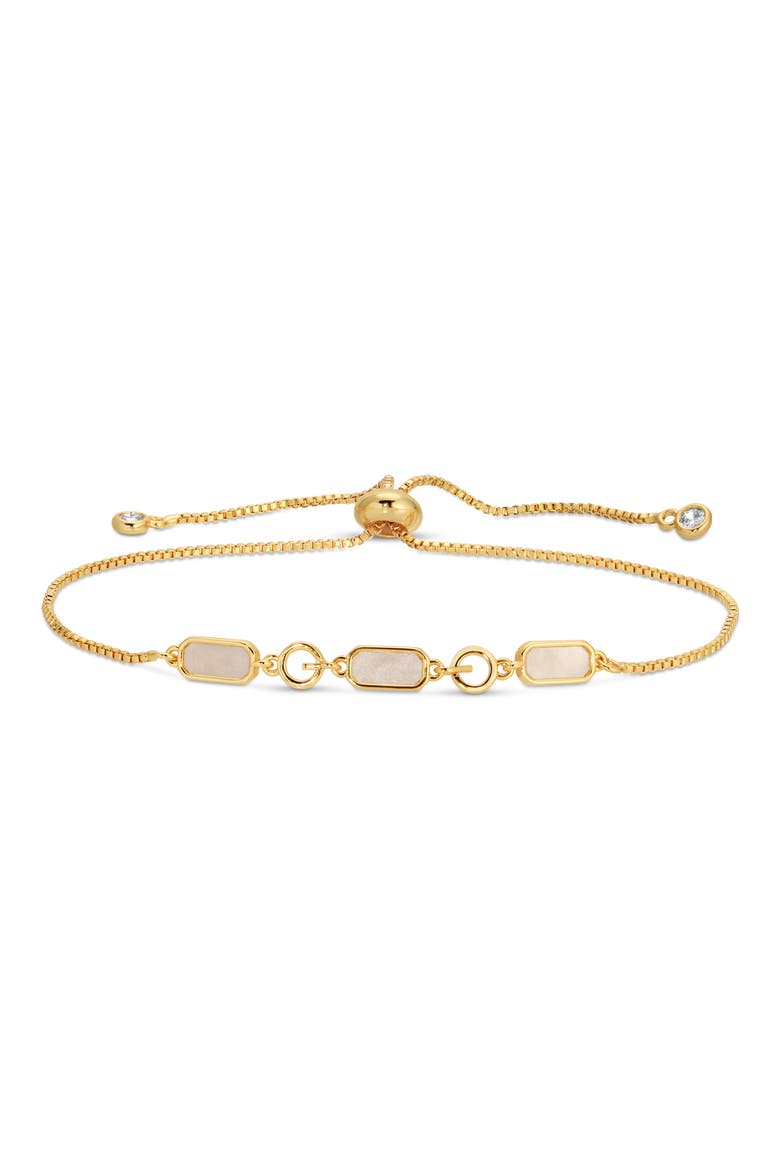 Sandy Set of 3 Cubic Zirconia Slider Bracelets, Alternate, color, GOLD