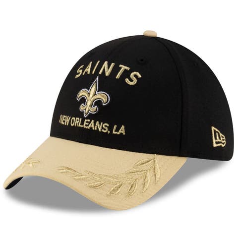 Men's New Era  Black/Gold New Orleans Saints 2025 NFL Draft 39THIRTY Flex Hat