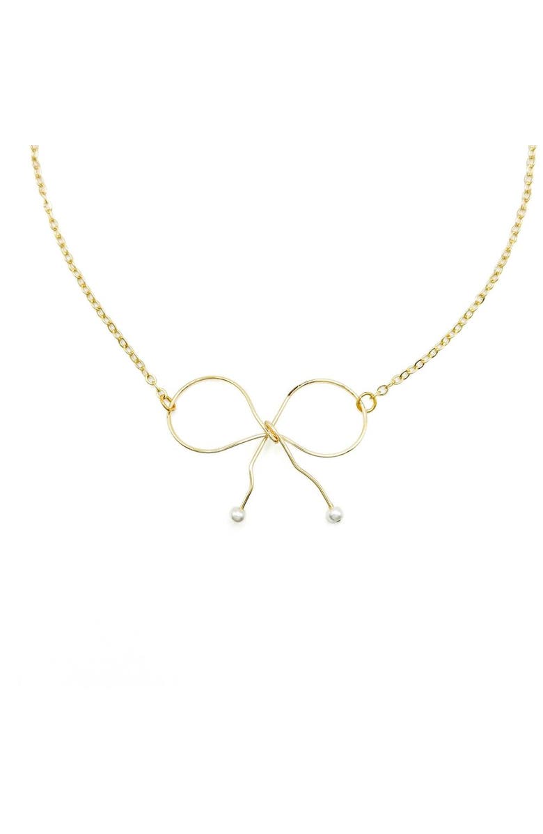 Alegria Accessories With A Bow Necklace, Main, color, Gold