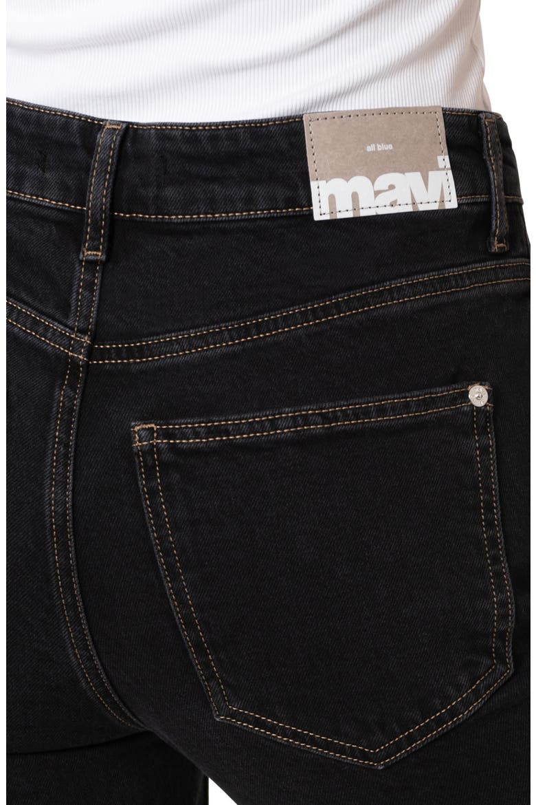 New York High Waist Straight Leg Jeans, Alternate, color, DEEP SMOKE CLASSIC BLUE