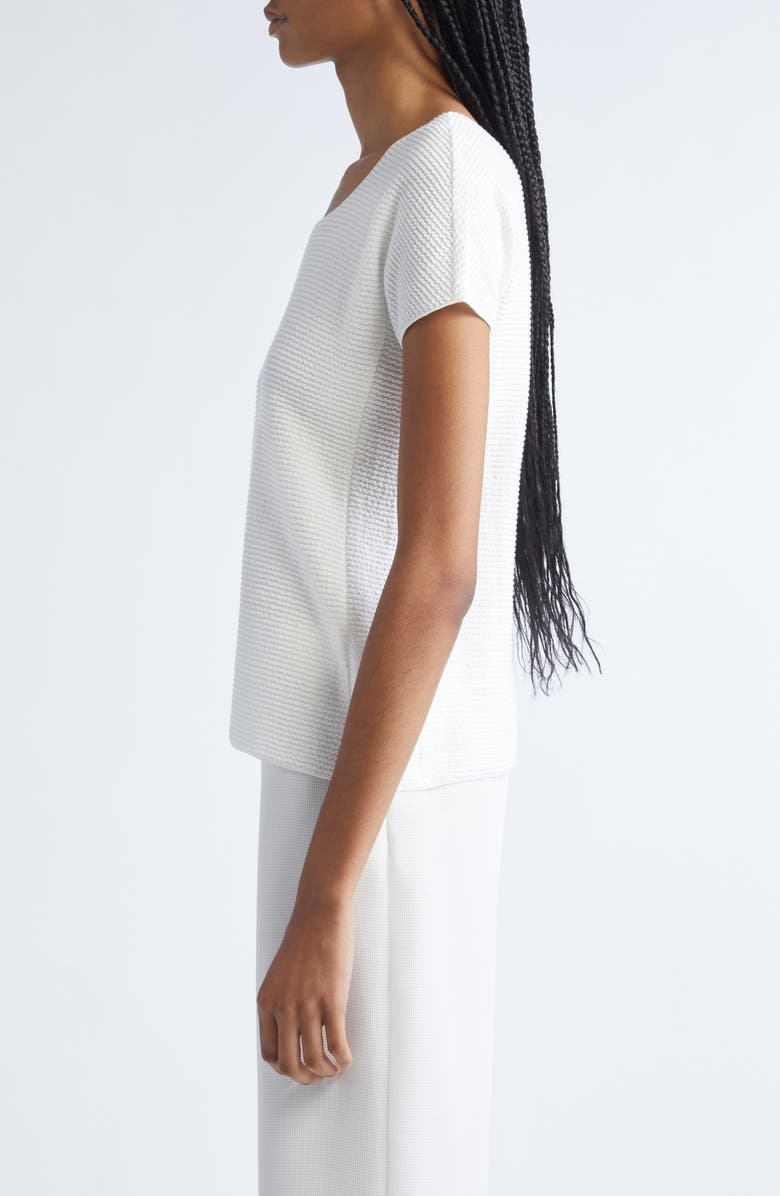 Emporio Armani Ribbed Jersey T-shirt, Alternate, color, Solid White