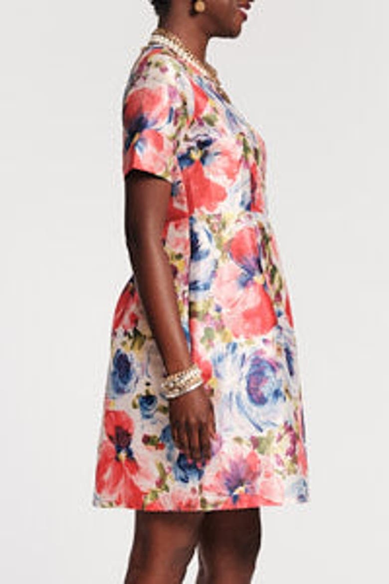 Michelle Mini Dress Super Bloom, Alternate, color, Pink/Purple/Multi