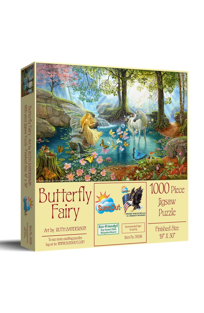 Sunsout Butterfly Fairy 1000 piece Jigsaw Puzzle for Adults, Main, color, Multicolor